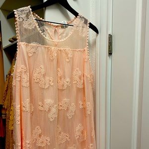 Peach Sleeveless Top